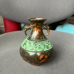 しなの　赤金　花瓶