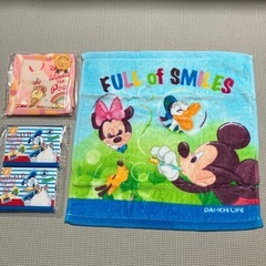 ディズニーハンドタオル他
