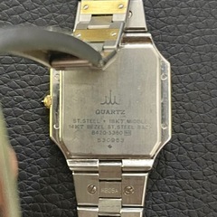 電池交換済み SEIKO クレドール ベゼル14KT 18K T×SS　腕時計の画像
