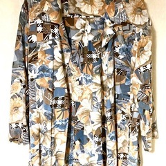 レリアン フラワー柄シャツブラウス
