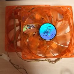 120mm PCケースファン LED付 4個の画像
