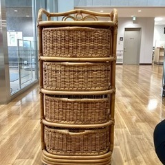ラタンチェスト【町田市再生家具】　241916