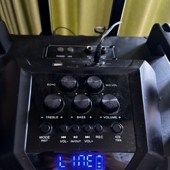 Moukeyセットポータブルスピーカー　マイク2本の画像