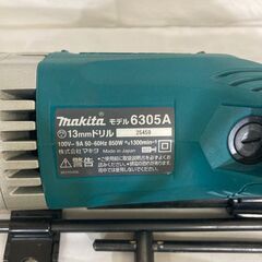 【値下げしました】中古 マキタ電気ドリル 13mm モデル 6305A (ブレーキ付)の画像