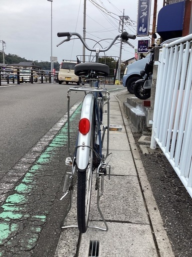 【中古自転車】　(紺色) 26インチ　外装6段
