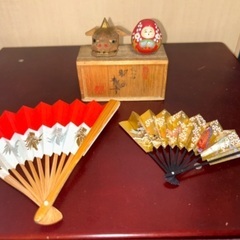 昭和物　獅子の木彫り・ダルマ（民芸品）　レトロ　アンティーク　ミ...