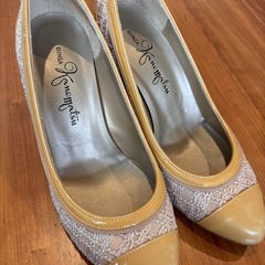 【セレモニーに最適】【美品】銀座カネマツ婦人靴の画像