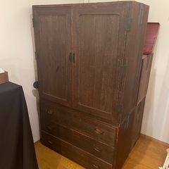 【無料】アンティーク家具　桐箪笥