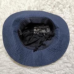 マンハッタンポーテージ 美品 バケットハット UVサンシェードタレ付き 紺色の画像