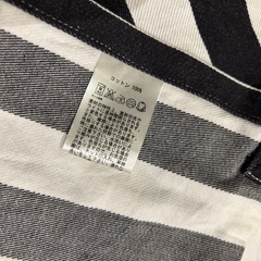 【Francfranc】腰エプロン(黒白)の画像