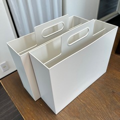 無印良品☆持ち手付きファイルボックス2個まとめて
