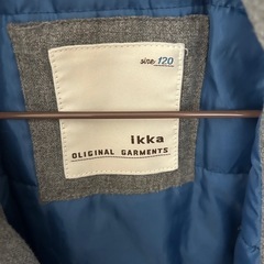 ikka キッズジャケット 120 グレーの画像