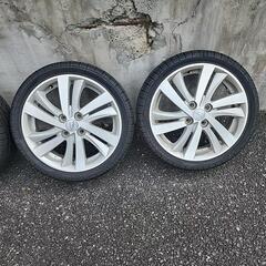 ダイハツ純正アルミ タイヤ付きの画像