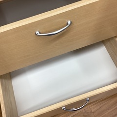【取りに来られる方限定！！】４段チェスト　ナチュラル×ホワイトの画像