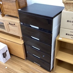 【取りに来られる方限定！！】５段ウッドトップチェスト
