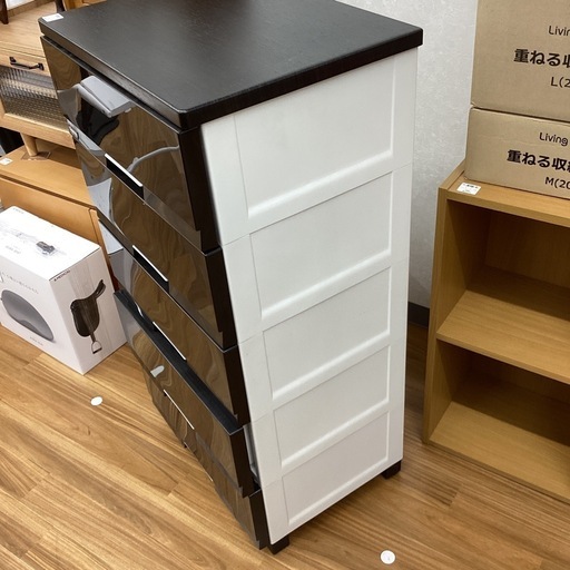 【取りに来られる方限定！！】５段ウッドトップチェスト