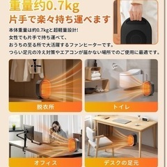 セラミックファンヒーターの画像