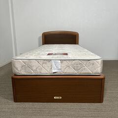 シモンズ　ドクターハード　シングルベッド　引き出し付きの画像