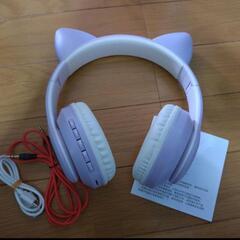 【超美品】猫耳Bluetoothヘッドホンこども用 大人用 かわ...