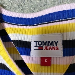 TOMMY カットソー  Sサイズ　ストライプ　長袖の画像