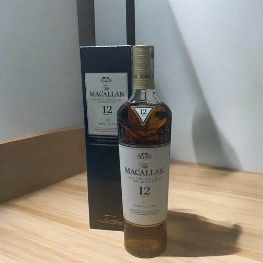 【新品】MACALLAN シングルモルト ウイスキー ザ マッカラン 12年 700ml ギフトBOX入り シェリーオーク 未開栓