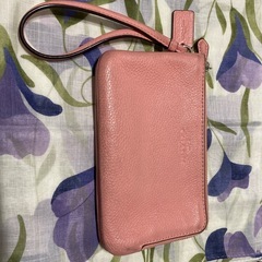 コーチ★COACH★財布★カード収納★サーモンピンク