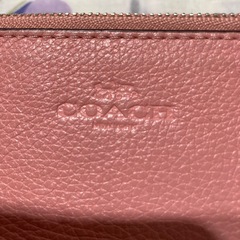 コーチ★COACH★財布★カード収納★サーモンピンクの画像