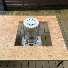 手作り　アラジンストーブ　囲炉裏テーブルの画像