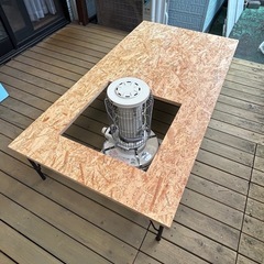 手作り　アラジンストーブ　囲炉裏テーブルの画像