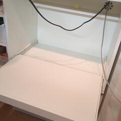 10/29まで【ニトリ】上下分解可能 白 食器棚 キッチンボード キッチンカウンターの画像