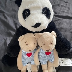 IKEA  ぬいぐるみ3個セット