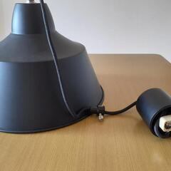 【ニトリ】2灯ペンダントライトビレル-ブラック　LED電球付きの画像