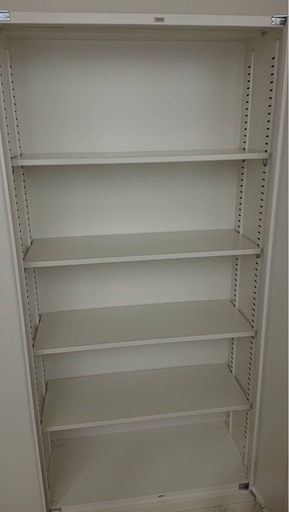 日本製 生興 両開き　書庫 スチール戸 生興　W880×D400×H1850(mm)　棚板4枚付き　キャビネット　オフィス収納　書類収納　車上渡し　ANW-36H 札幌