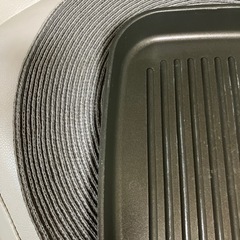 魚、肉、焼き色バッチリグリルフライパンの画像