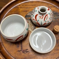 有田焼き徳利蒸し器の画像