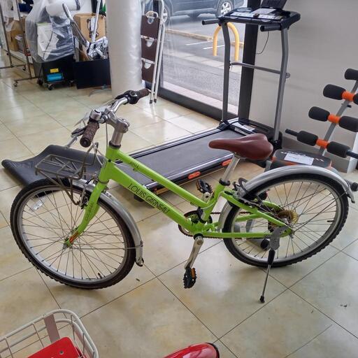 ★ジモティ割あり★ LOUIS GARNERAU 自転車 ２4インチ ライムグリーン クリーニング済み OJ6363