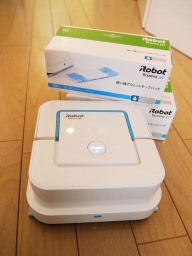 【動作確認済み】iRobot Braava jet 240 B240060 ロボット掃除機　正規品　使い捨てモップパット付き