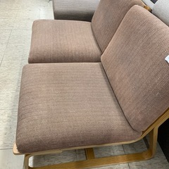 ソファチェア　ブラウン　2点セット　※2400010441141の画像