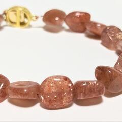 サンストーン　ブレスレットの画像