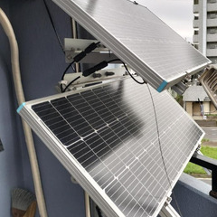 太陽光パネル(200Wx2枚)　オフグリッド発電セット　[引き取り限定]の画像