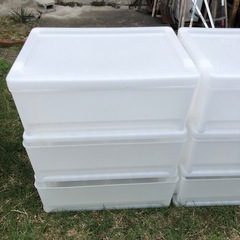 ホワイト 収納ケース 2セットの画像