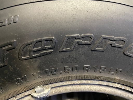 BFGoodrich BFグッドリッチ All-Terrain 31x10.50R15 スパイク タイヤ フルピン 4本セット