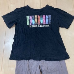 Tシャツ　ズボン　鬼滅の刃　GU 150 こども服