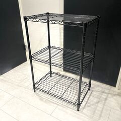 【あげます】未使用 スチールラック ブラック 幅55×高さ80×...