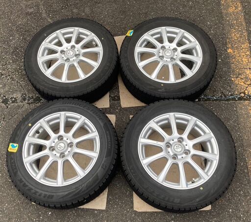 WEDS DEBOR 15インチアルミ 15×5.5J +42 4H PCD100  175/65R15 スタッドレスアルミタイヤ4本 アクア キューブ スイフト