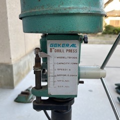【札幌 引取り限定】GENERAL ゼネラル TB1305 100V 13mm 卓上ボール盤 通電OK 発送不可 (W0212) 品 GENERAL ゼネラル 卓上ボール盤 8 DRILL PRESS TB1305