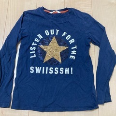 長袖Tシャツ　リバーシブルスパンコール　