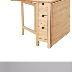 (交渉中)引取りのみ　IKEA 折りたたみダイニングテーブルNORDEN ノールデンの画像
