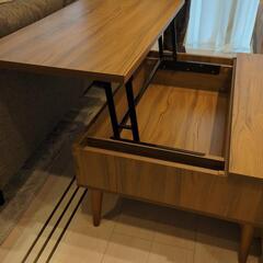 昇降式ローテーブル　中古の画像