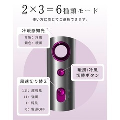 【新品】進化型 ヘアドライヤー 高速ドライヤー お歳暮ギフト マイナスイオン 速乾 ヘアケア 軽量 温冷風 風量調整 PSE認証 過熱保護 旅行の画像